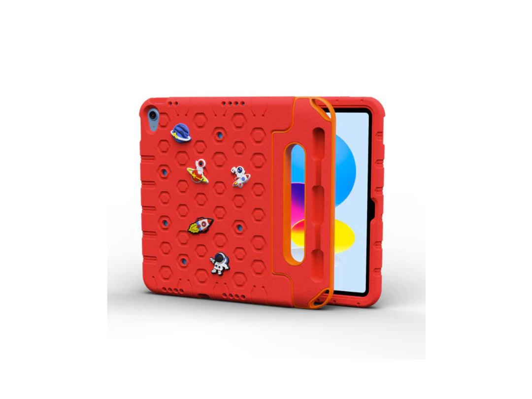 Moxedo Rugged Protective EVA Silicone Kids Case Cover, Shockproof DIY 3D Cartoon Pattern with Pencil Holder, Stand and Handle Grip for Apple iPad 2022 (10th Gen) 10.9 inch Moxedo Rugged Protective EVA Silicone Kids Case Cover, Shockproof DIY 3D Cartoon Pattern with Pencil Holder, Stand and Handle Grip for Apple iPad 2022 (10th Gen) 10.9 inch